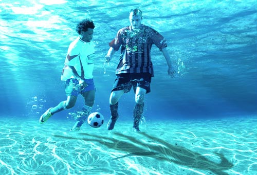 Futbol underwater